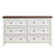 Farmhouse 6 Drawers Dresser for Bedroom, Rustic Wood Storage Organizer In Walnut