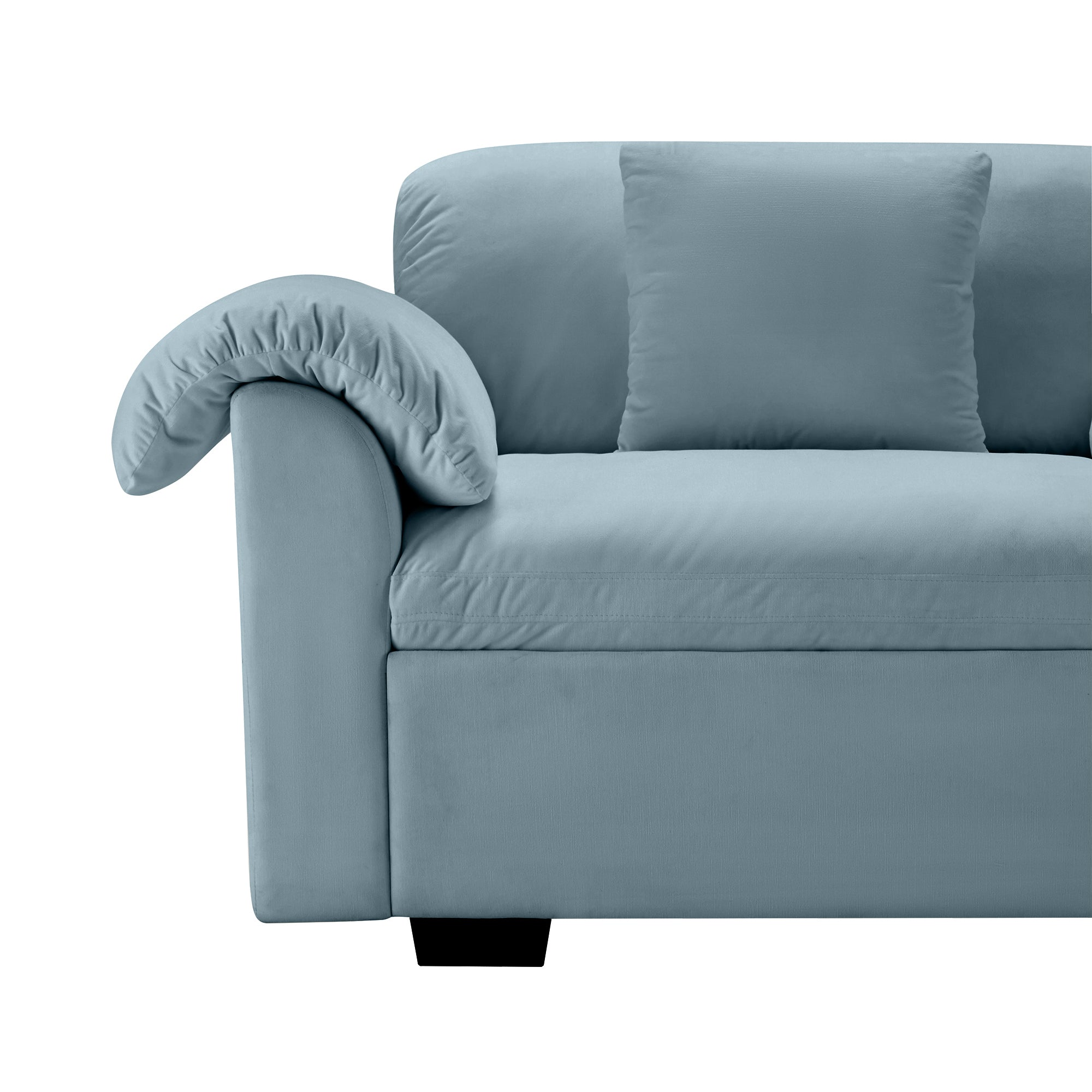 Lagos Velvet Modular Sofa in Blue