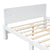 Full Sized Bed with Footboard Bench in White