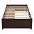 Espresso Tone Twin Bed with 2 Storage Drawers