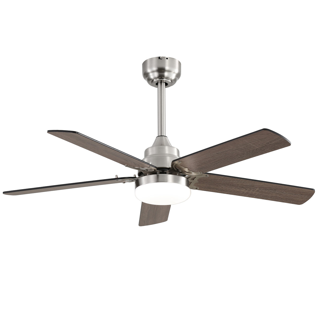 42&quot; Modern Sleek Brushed Nickel Ceiling Fan