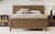 Walnut Tone Queen Size Platform Bed