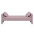 Pink Modern Linen Upholstered Chaise Lounger Daybed