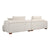 Accra 2-Seat Minimal Corduroy Sofa in Beige