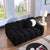 Black Boucle Rolled Arm Marshmallow Sofa