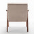 Mid-Century Modern Accent Chair - Solid Wood Frame, Extra-Thick Backrest, Ideal for Living Room, Bedroom, or Reading Room