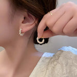Load image into Gallery viewer, Elegant Beaded Hoop Earrings

