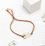 Load image into Gallery viewer, Elegant Cursive Name Rope Bracelet
