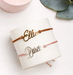 Load image into Gallery viewer, Elegant Cursive Name Rope Bracelet
