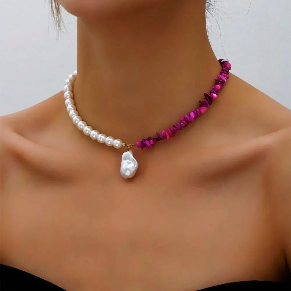 Elegant pearl statement necklaces 438937