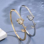 Load image into Gallery viewer, Elegant Tulip Opal Diamond Accented Bracelet
