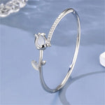 Load image into Gallery viewer, Elegant Tulip Opal Diamond Accented Bracelet
