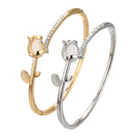 Load image into Gallery viewer, Elegant Tulip Opal Diamond Accented Bracelet
