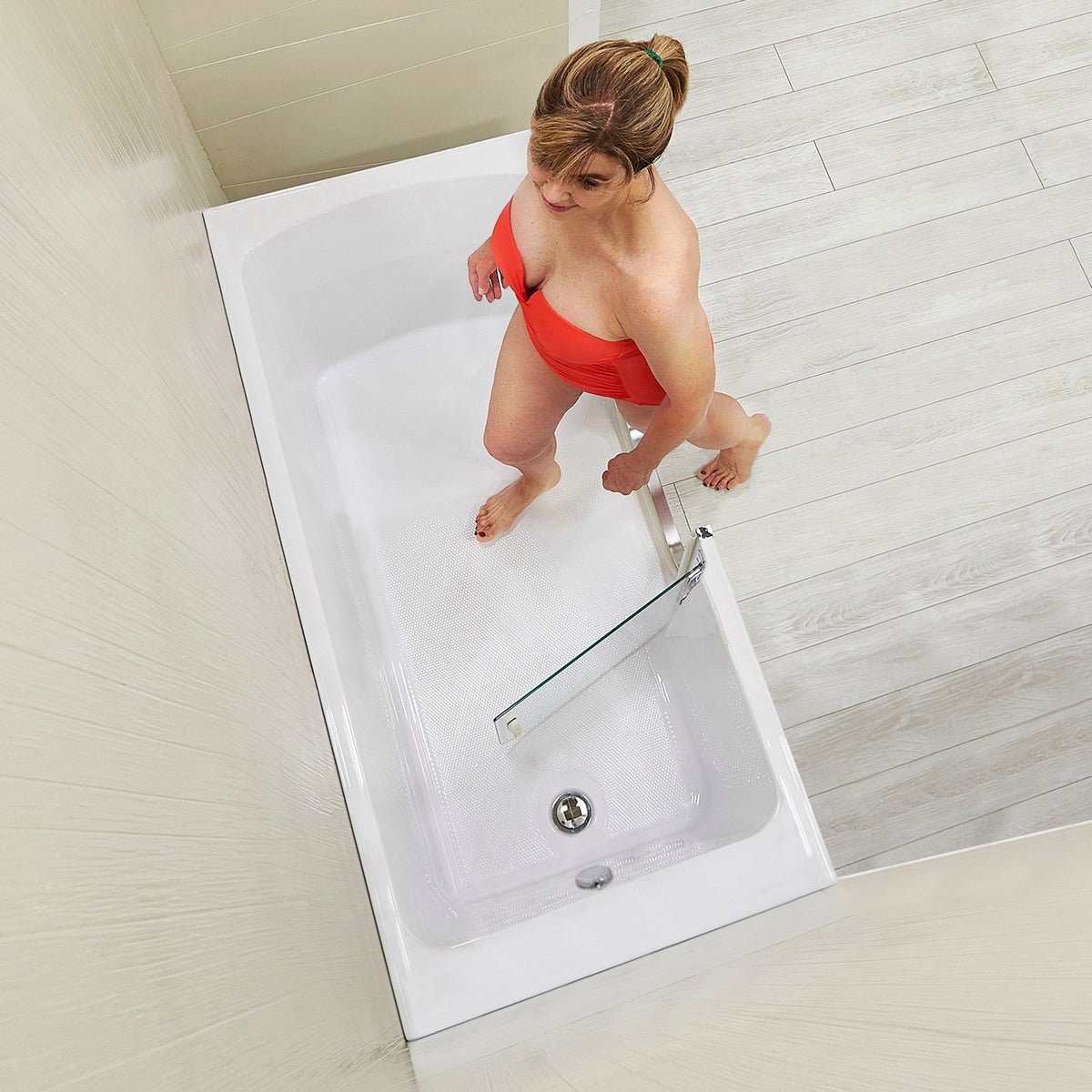 ELLA&#39;S BUBBLES Laydown Tub Ella Laydown 30x60 Walk in Bathtub