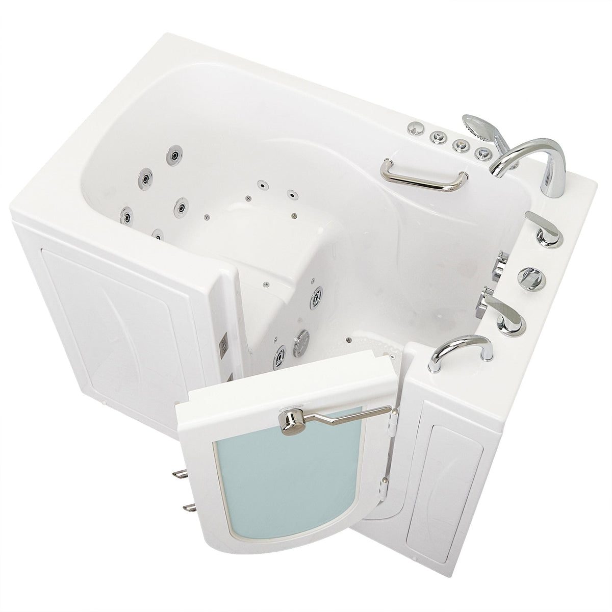 ELLA&#39;S BUBBLES Outward Swinging Tub Ella Capri 30x52 Walk-In Bathtub