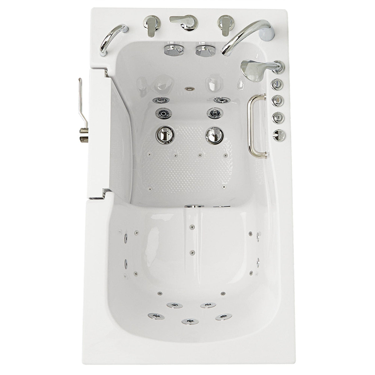 ELLA&#39;S BUBBLES Outward Swinging Tub Ella Capri 30x52 Walk-In Bathtub