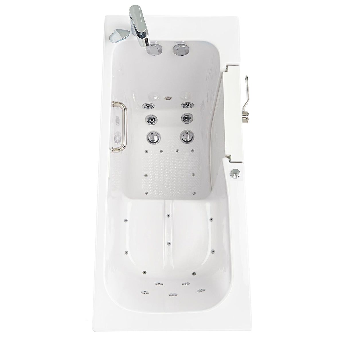 ELLA&#39;S BUBBLES Outward Swinging Tub Ella Lounger 27x60 Walk-In Bathtub