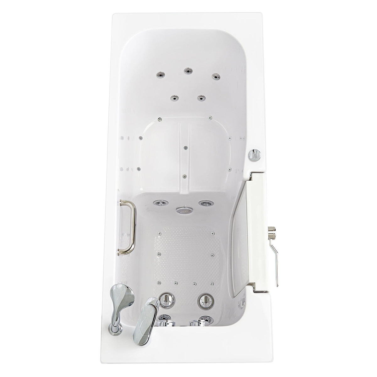 ELLA&#39;S BUBBLES Outward Swinging Tub Ella Lounger 27x60 Walk-In Bathtub