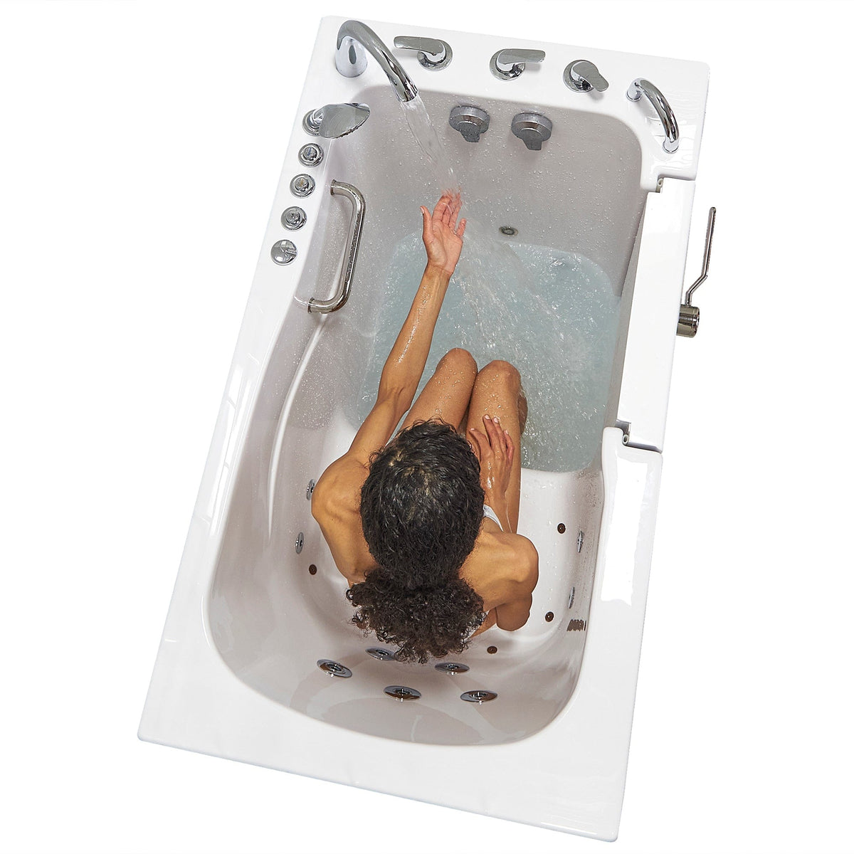 ELLA&#39;S BUBBLES Outward Swinging Tub Ella Monaco 32x52 Walk-In Bathtub