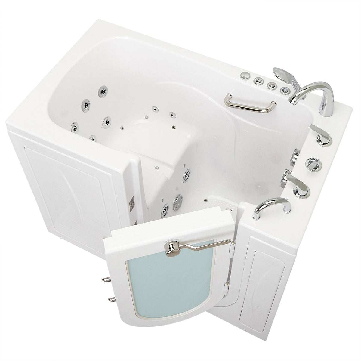 ELLA&#39;S BUBBLES Outward Swinging Tub Ella Monaco 32x52 Walk-In Bathtub