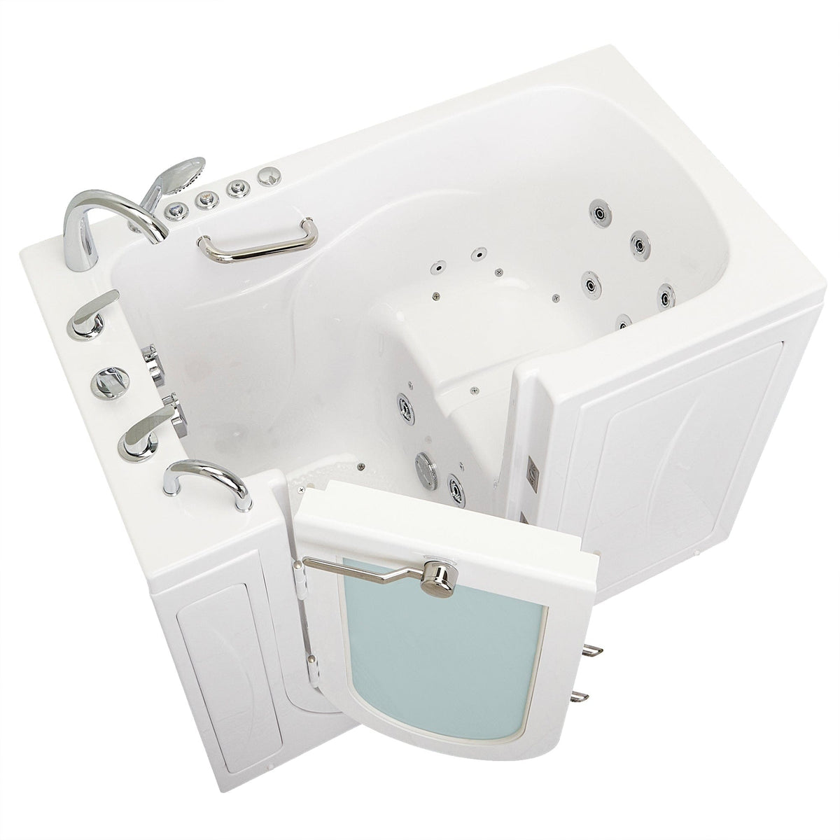 ELLA&#39;S BUBBLES Outward Swinging Tub Ella Monaco 32x52 Walk-In Bathtub