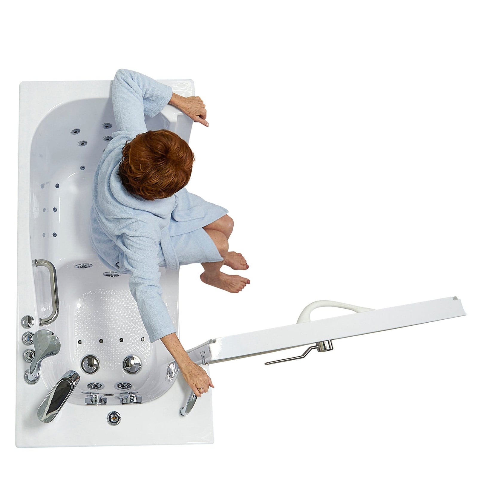 ELLA'S BUBBLES Transfer Tubs Ella Wheelchair Transfer 26x52 Walk-In Bathtub