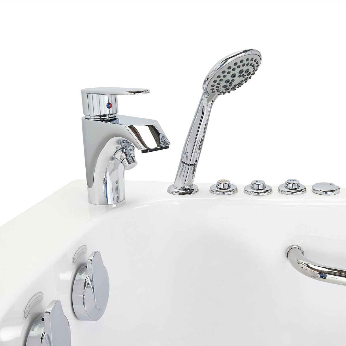 ELLA&#39;S BUBBLES Transfer Tubs Ella Wheelchair Transfer 30x52 Walk-In Bathtub