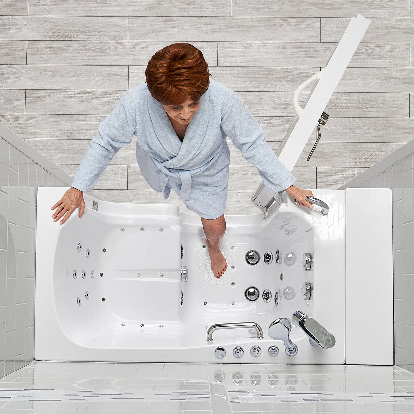 ELLA'S BUBBLES Transfer Tubs Ella Wheelchair Transfer 30x52 Walk-In Bathtub