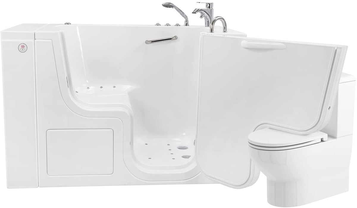 ELLA&#39;S BUBBLES Transfer Tubs Ella Wheelchair Transfer 30x52 Walk-In Bathtub