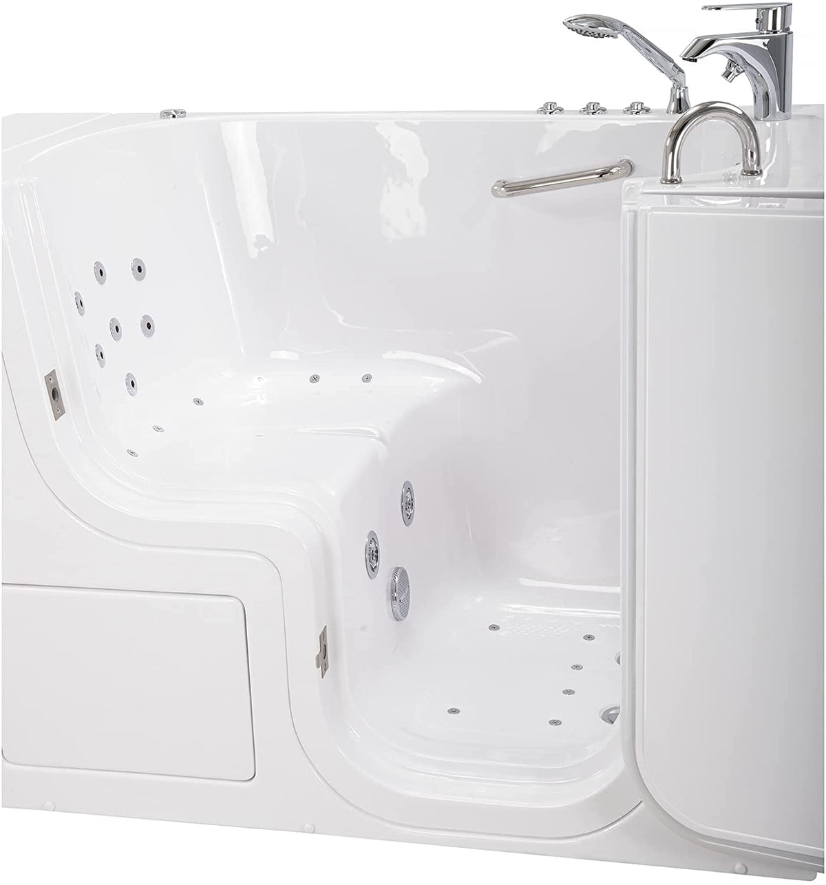 ELLA&#39;S BUBBLES Transfer Tubs Ella Wheelchair Transfer 30x52 Walk-In Bathtub