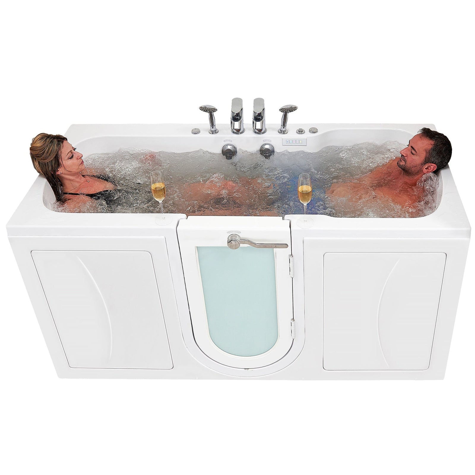 ELLA'S BUBBLES Two Seater Tubs Ella Big4Two 36x80 Two Seat Walk-In-Bathtub