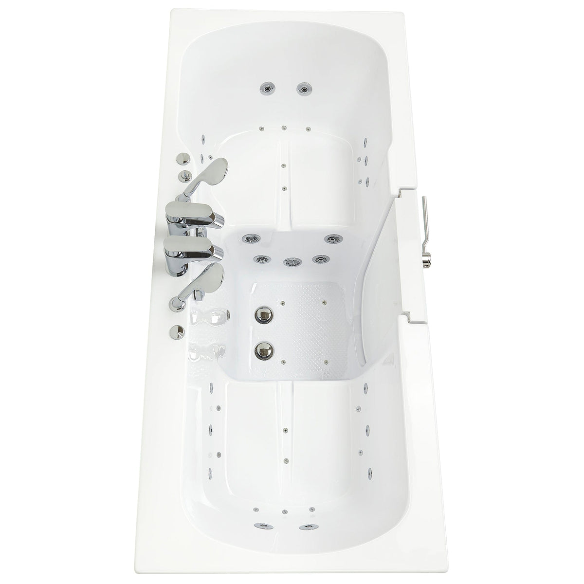 ELLA&#39;S BUBBLES Two Seater Tubs Ella Big4Two 36x80 Two Seat Walk-In-Bathtub