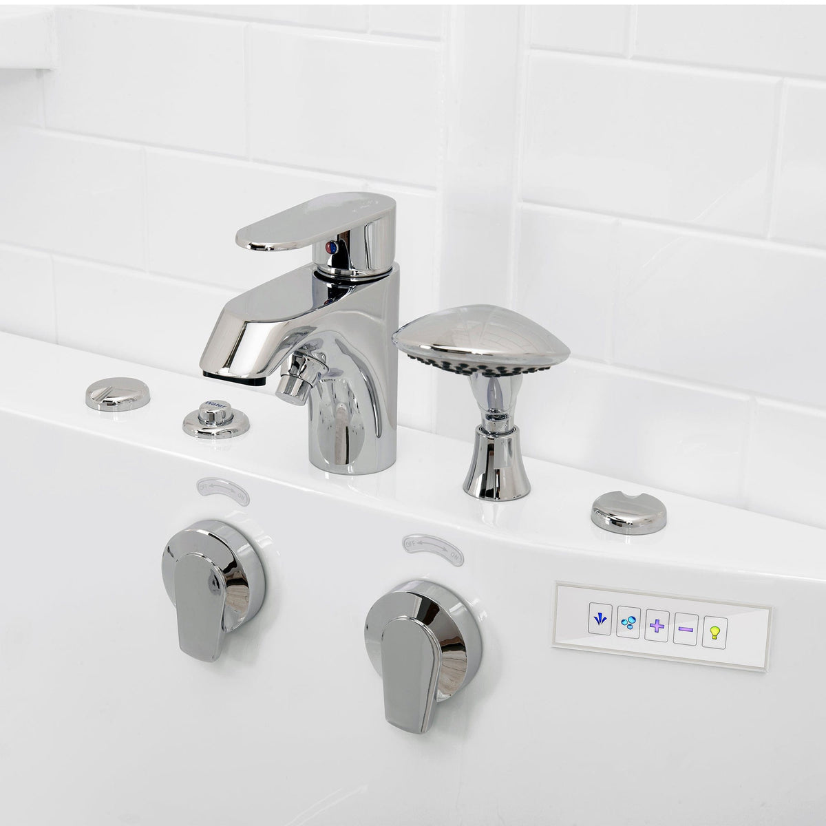 ELLA&#39;S BUBBLES Two Seater Tubs Ella Tub4Two 32x60 Two Seat Walk in Tub