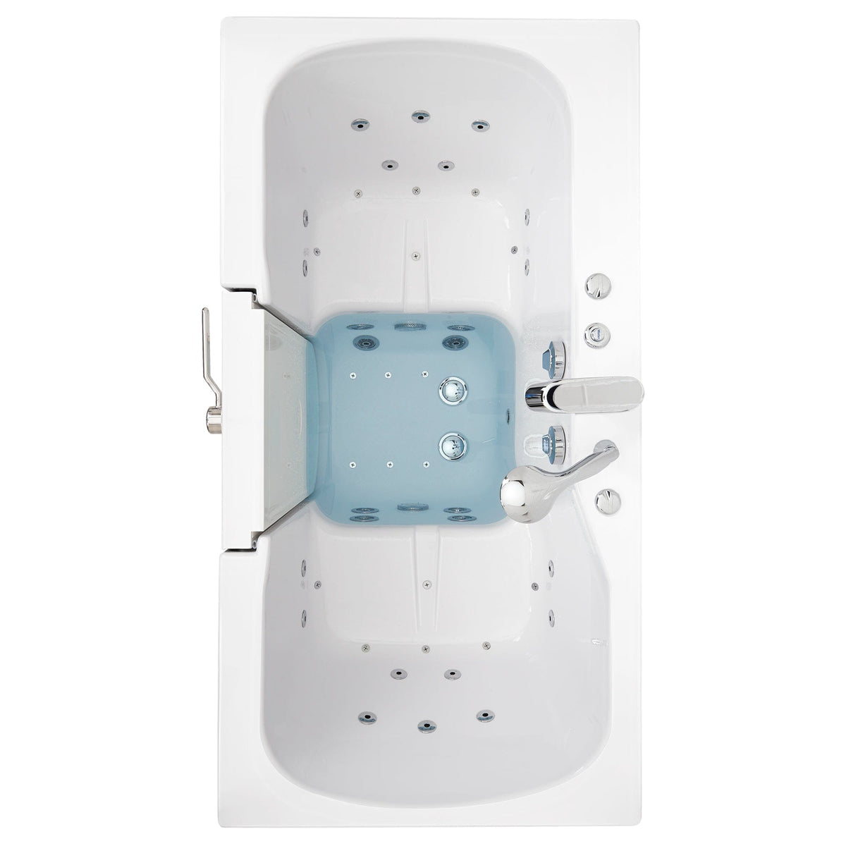 ELLA&#39;S BUBBLES Two Seater Tubs Ella Tub4Two 32x60 Two Seat Walk in Tub
