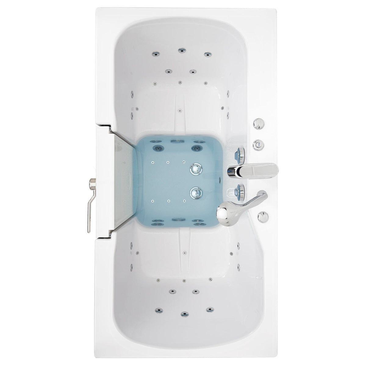 ELLA&#39;S BUBBLES Two Seater Tubs Ella Tub4Two 32x60 Two Seat Walk in Tub