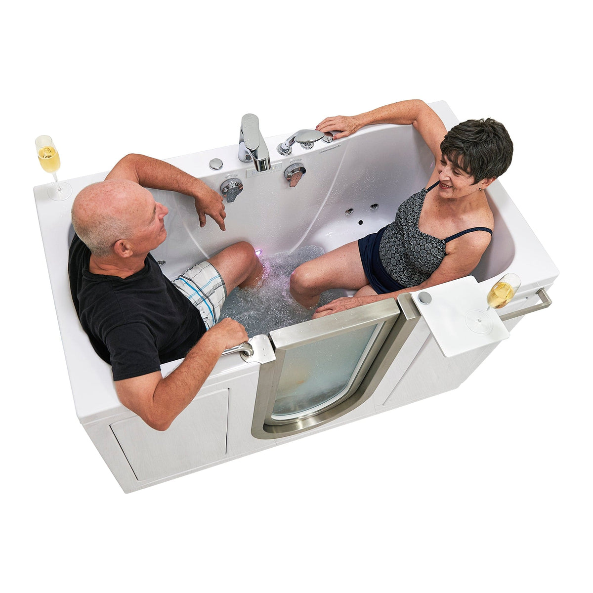 ELLA&#39;S BUBBLES Two Seater Tubs L Ella Companion 32x60 Two Seat Walk-In-Bathtub