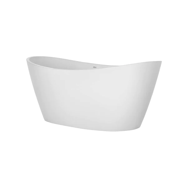 EMPAVA Freestanding Bathtub Empava 59 in. Freestanding Soaking Bathtub with LED - EMPV-59FT1518LED