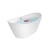 EMPAVA Freestanding Bathtub Empava 59 in. Freestanding Soaking Bathtub with LED - EMPV-59FT1518LED