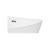 EMPAVA Freestanding Bathtub Empava 59 in. Freestanding Soaking Bathtub with LED - EMPV-59FT1518LED