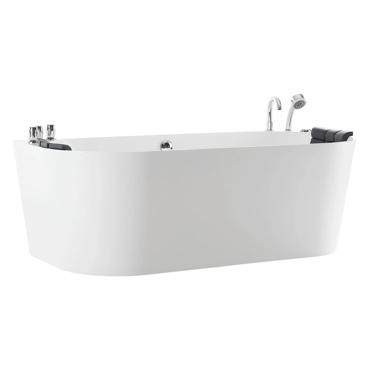 EMPAVA Freestanding Massage Bathtub Empava 59 in. Whirlpool Acrylic Alcove Bathtub - EMPV-59AIS06