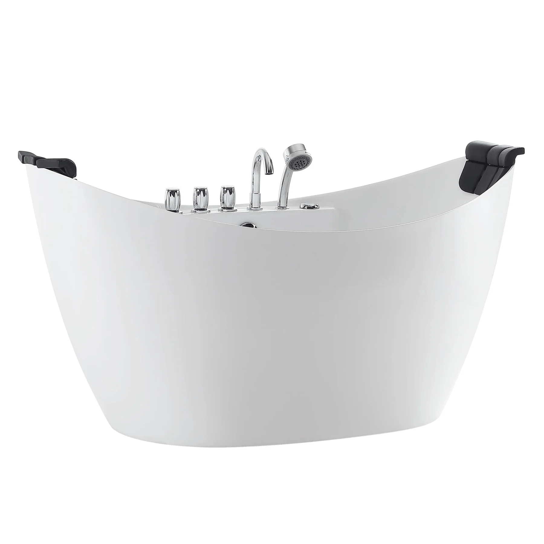 EMPAVA Freestanding Massage Bathtub Empava 59 in. Whirlpool Freestanding Acrylic Bathtub - EMPV-59AIS11