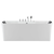 EMPAVA Freestanding Massage Bathtub Empava 59 in. Whirlpool Freestanding Acrylic Bathtub - EMPV-59AIS15