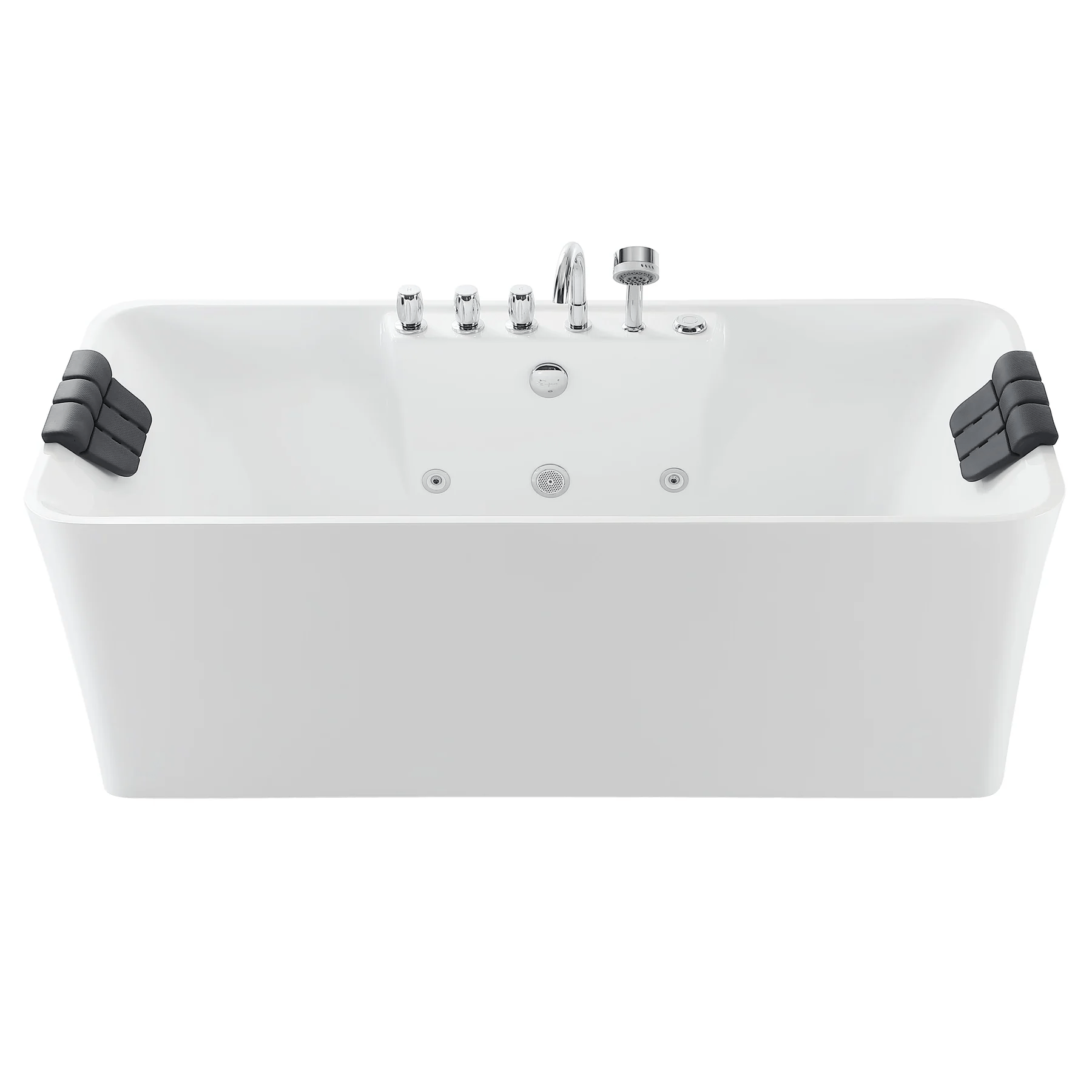 EMPAVA Freestanding Massage Bathtub Empava 59 in. Whirlpool Freestanding Acrylic Bathtub - EMPV-59AIS15