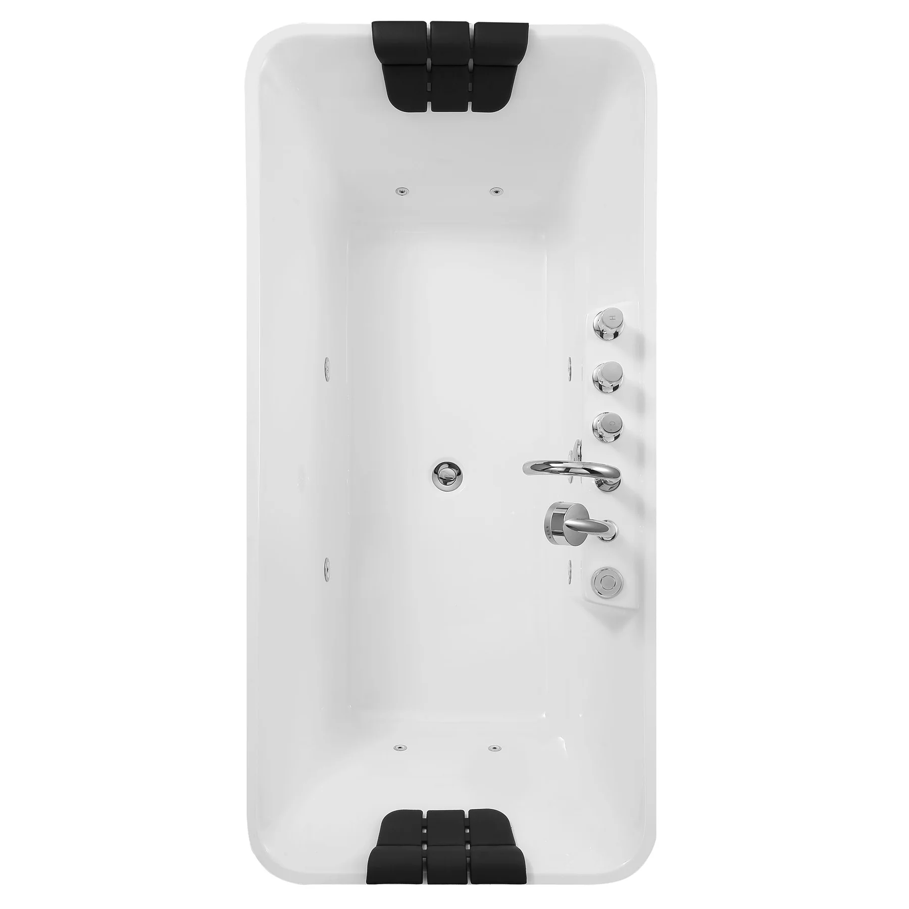 EMPAVA Freestanding Massage Bathtub Empava 59 in. Whirlpool Freestanding Acrylic Bathtub - EMPV-59AIS15