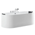 EMPAVA Freestanding Massage Bathtub Empava 67 in. Whirlpool Acrylic Freestanding Bathtub - EMPV-67AIS17