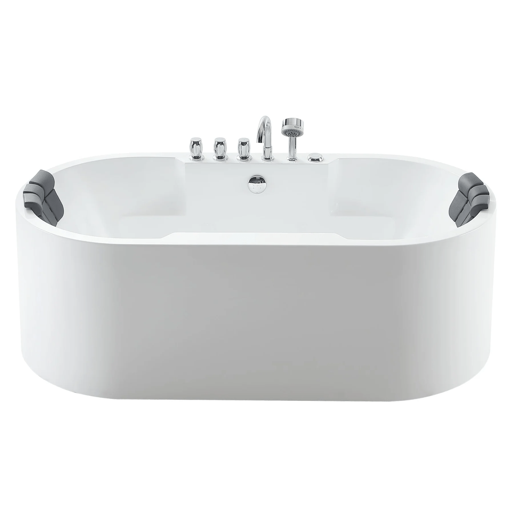 EMPAVA Freestanding Massage Bathtub Empava 67 in. Whirlpool Acrylic Freestanding Bathtub - EMPV-67AIS17