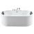 EMPAVA Freestanding Massage Bathtub Empava 67 in. Whirlpool Acrylic Freestanding Bathtub - EMPV-67AIS17