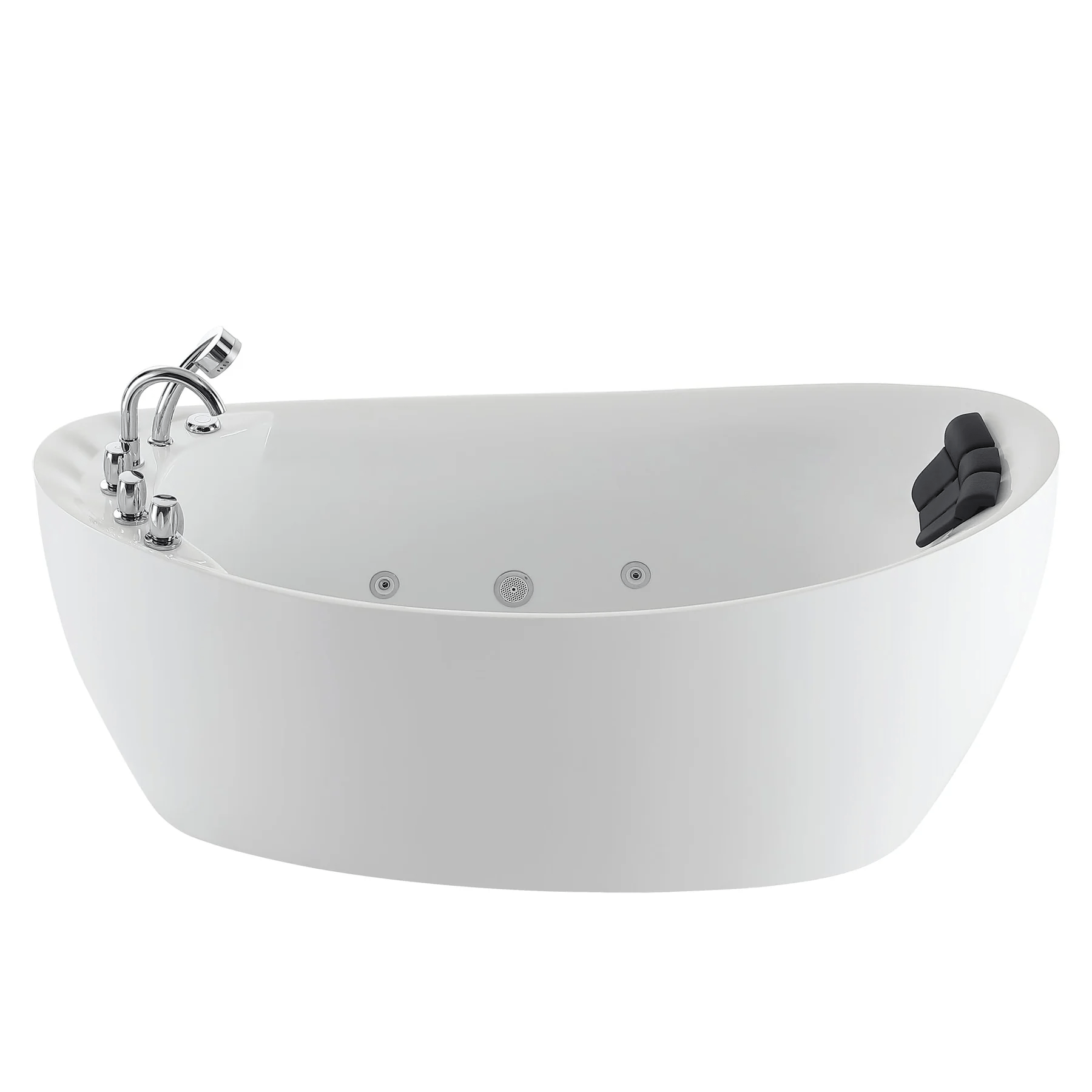 EMPAVA Freestanding Massage Bathtub Empava 67 in. Whirlpool Freestanding Acrylic Bathtub - EMPV-67AIS02