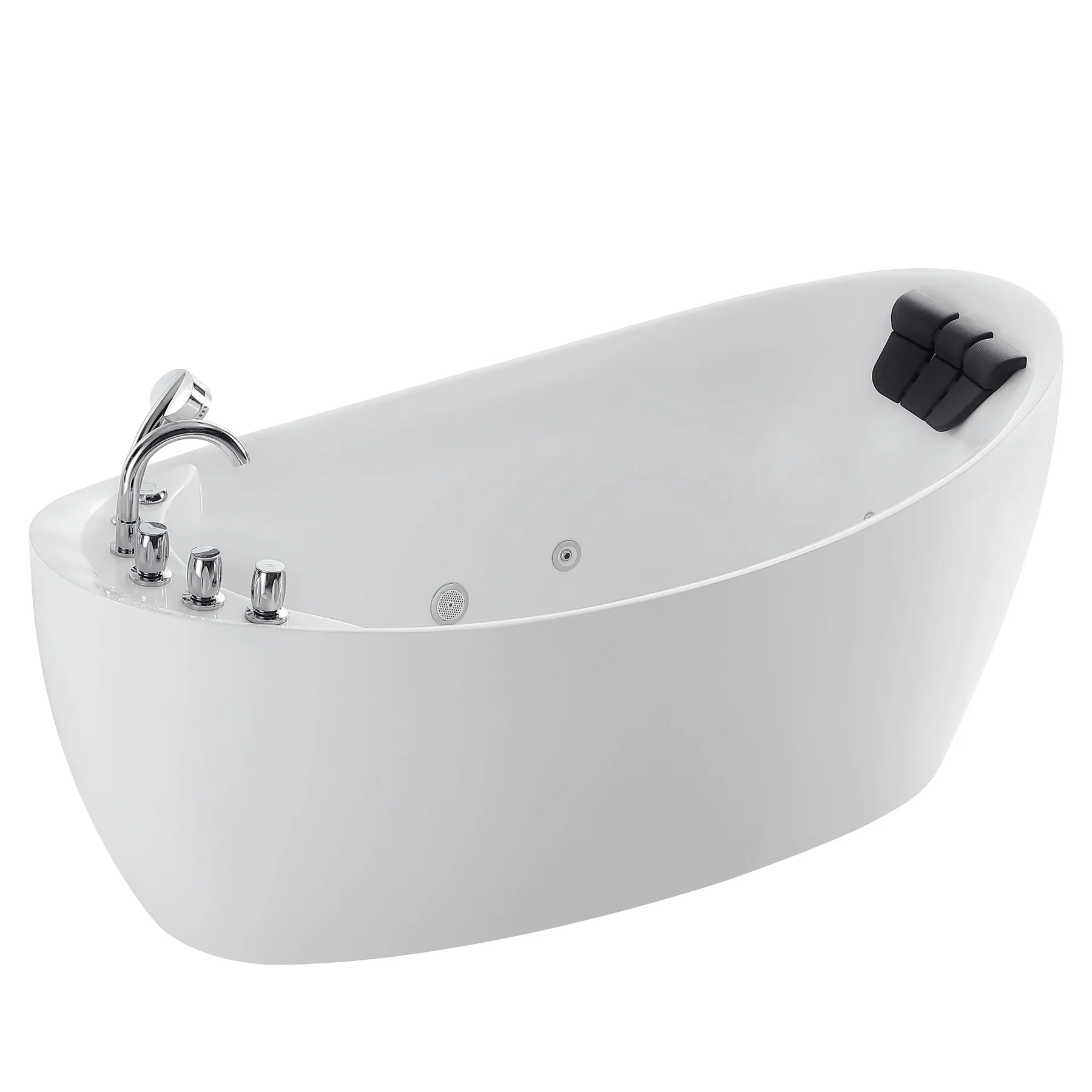 EMPAVA Freestanding Massage Bathtub Empava 67 in. Whirlpool Freestanding Acrylic Bathtub - EMPV-67AIS02