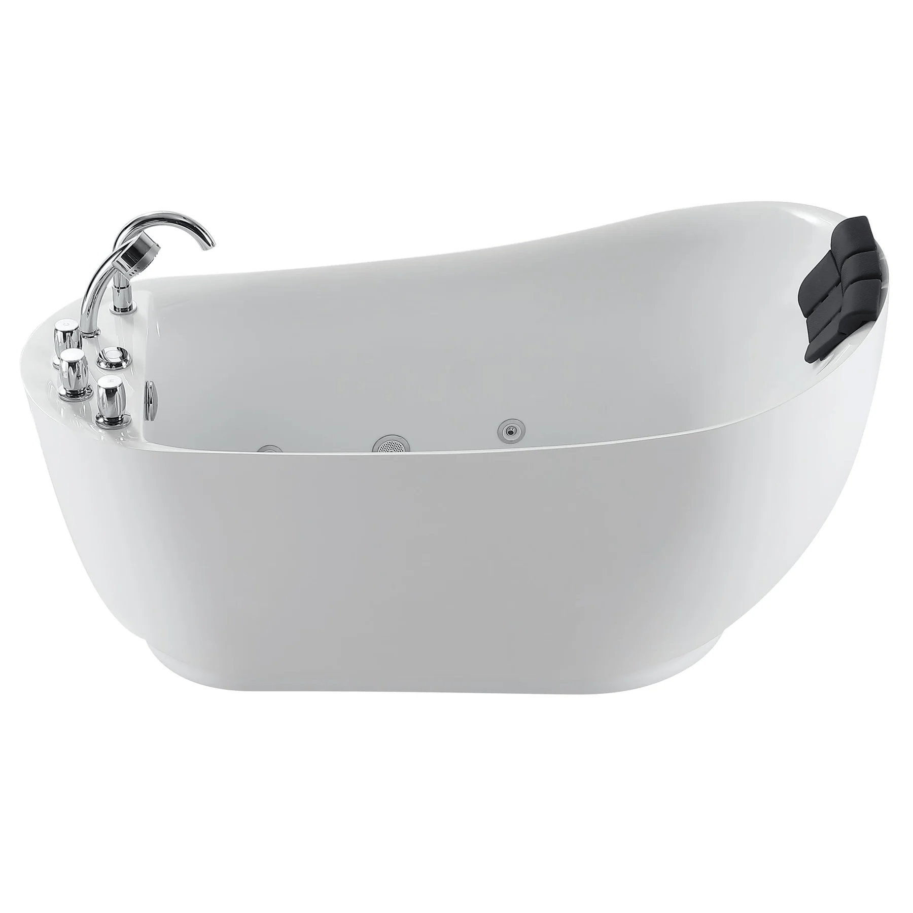 EMPAVA Freestanding Massage Bathtub Empava 67 in. Whirlpool Freestanding Acrylic Bathtub - EMPV-67AIS05